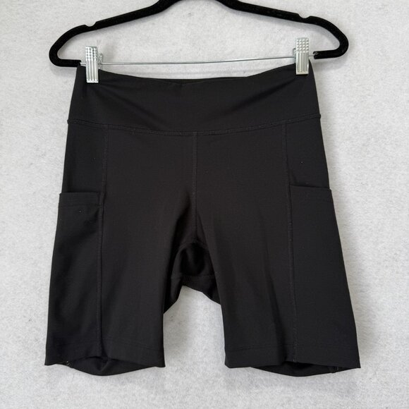 Pearl Izumi Shorts Womens Medium Black Cycling Bike Side Pockets Stretch Active - Picture 1 of 10